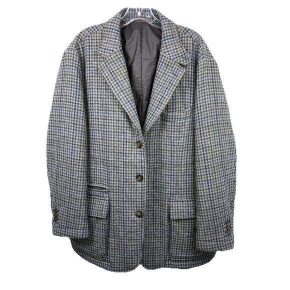 XXL Hackett James Micro Check Hunting Highlander Jacket Insulated Weatherized - Picture 1 of 10